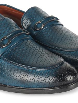 blue patent leather slip on loafers - 17563350 - Standard Image - 5
