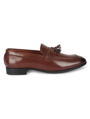 brown patent leather slip on loafers - 17563355 - Standard Image - 3