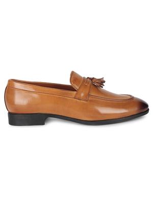 tan patent leather slip on loafers - 17563356 - Standard Image - 3