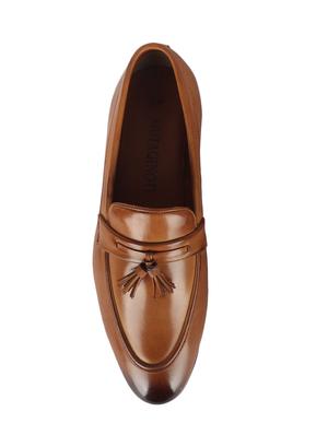 tan patent leather slip on loafers - 17563356 - Standard Image - 4