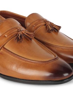 tan patent leather slip on loafers - 17563356 - Standard Image - 5