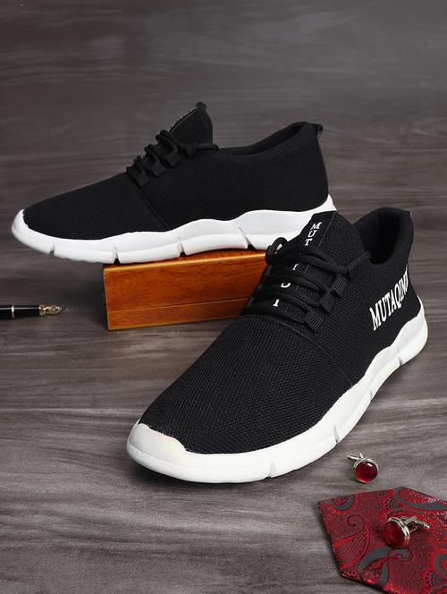 black lace up sport shoe - 17563367 - Standard Image - 1