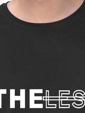 black chest print t-shirt - 17563526 - Standard Image - 4