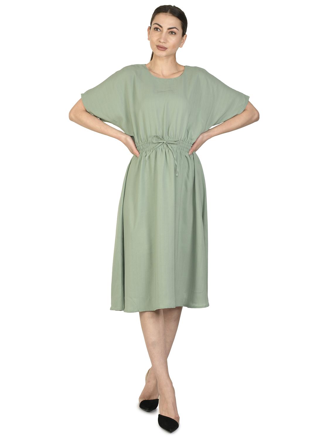 drawstring waist a-line dress - 17563536 - Zoom Image - 1