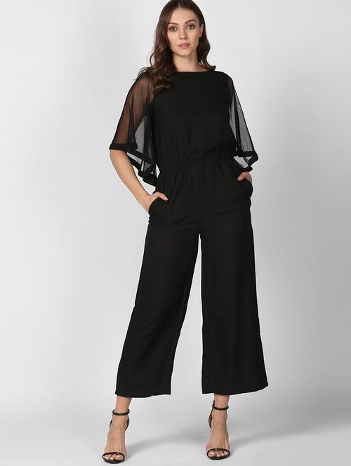 bell sleeved full leg jumpsuit - 17563610 - Standard Image - 1