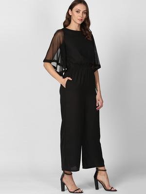 bell sleeved full leg jumpsuit - 17563610 - Standard Image - 2