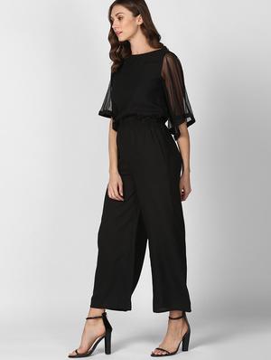 bell sleeved full leg jumpsuit - 17563610 - Standard Image - 3