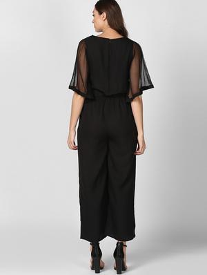 bell sleeved full leg jumpsuit - 17563610 - Standard Image - 4