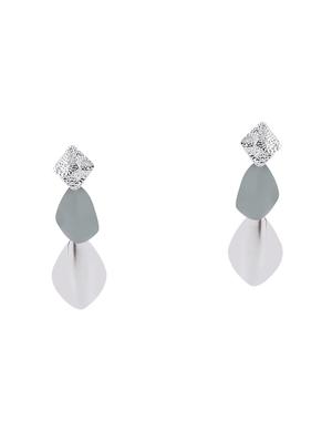 multi colored metal drop earrings - 17563817 - Standard Image - 4