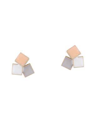 multi colored metal drop earrings - 17563817 - Standard Image - 6