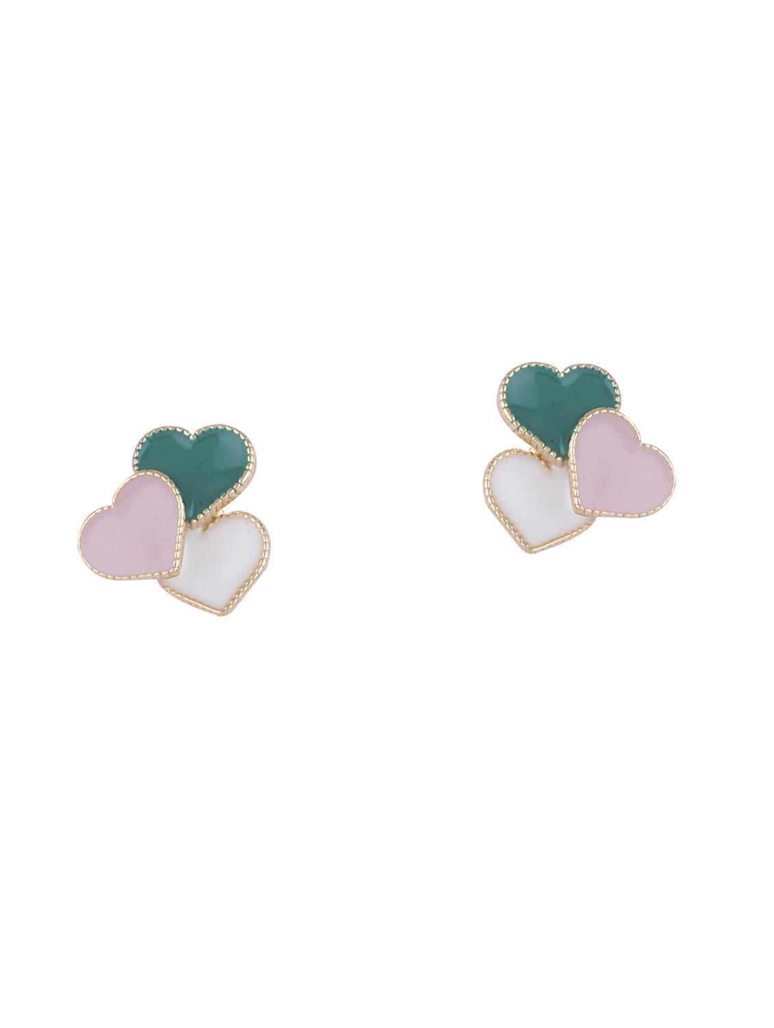 multi colored metal drop earrings - 17563847 - Zoom Image - 2
