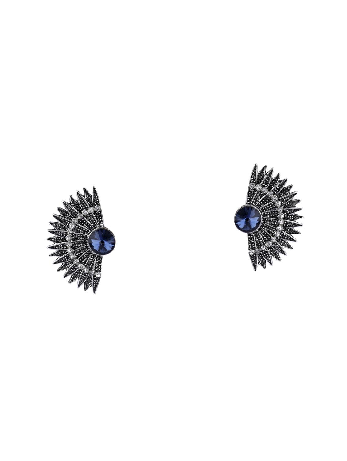 silver metal drop earring - 17563850 - Zoom Image - 2