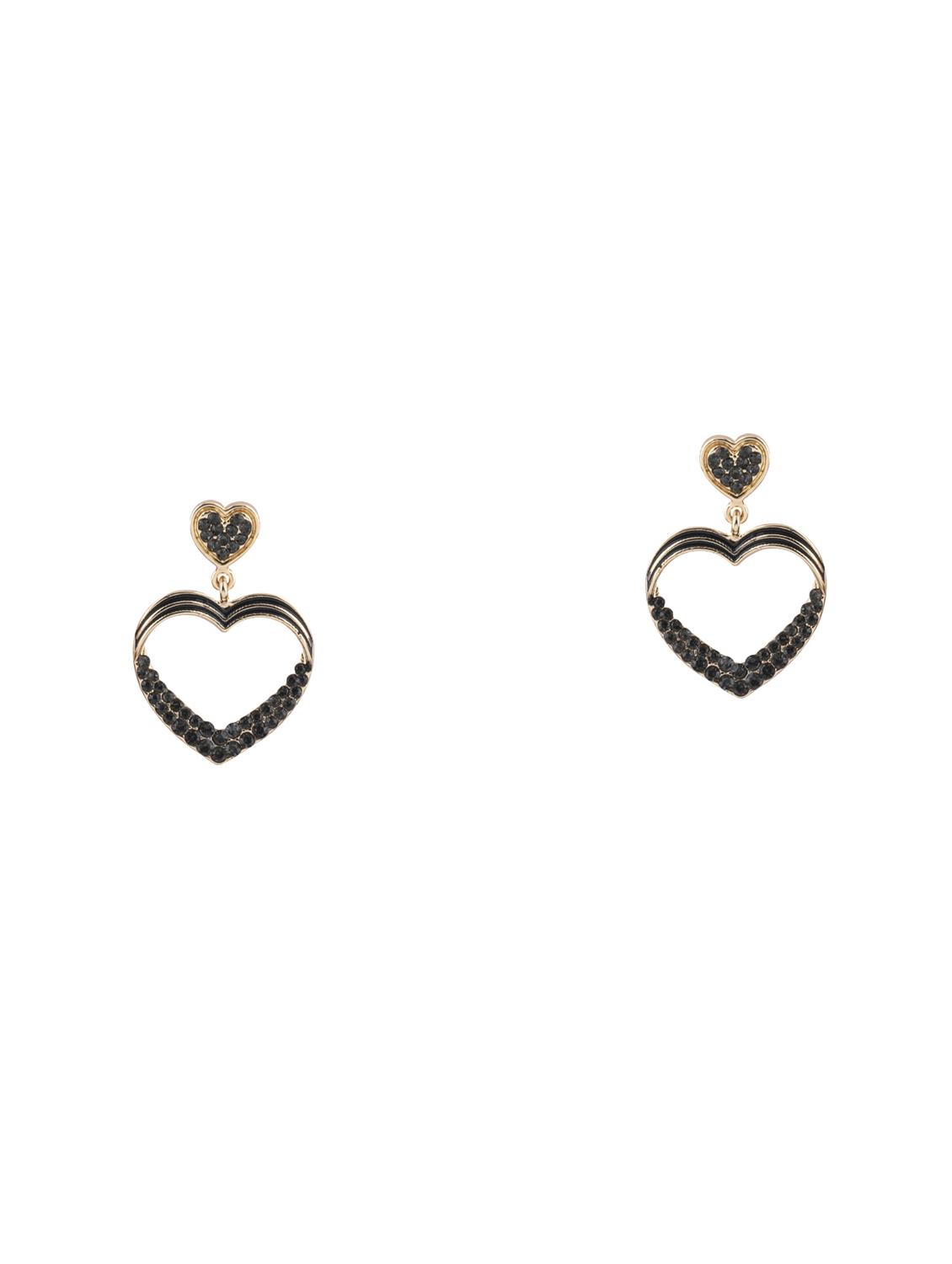 black metal drop earring - 17563871 - Zoom Image - 2
