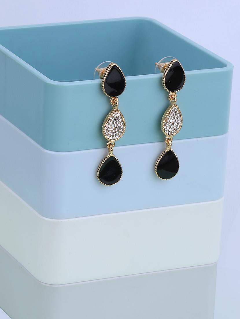 black metal drop earring - 17563873 - Zoom Image - 1