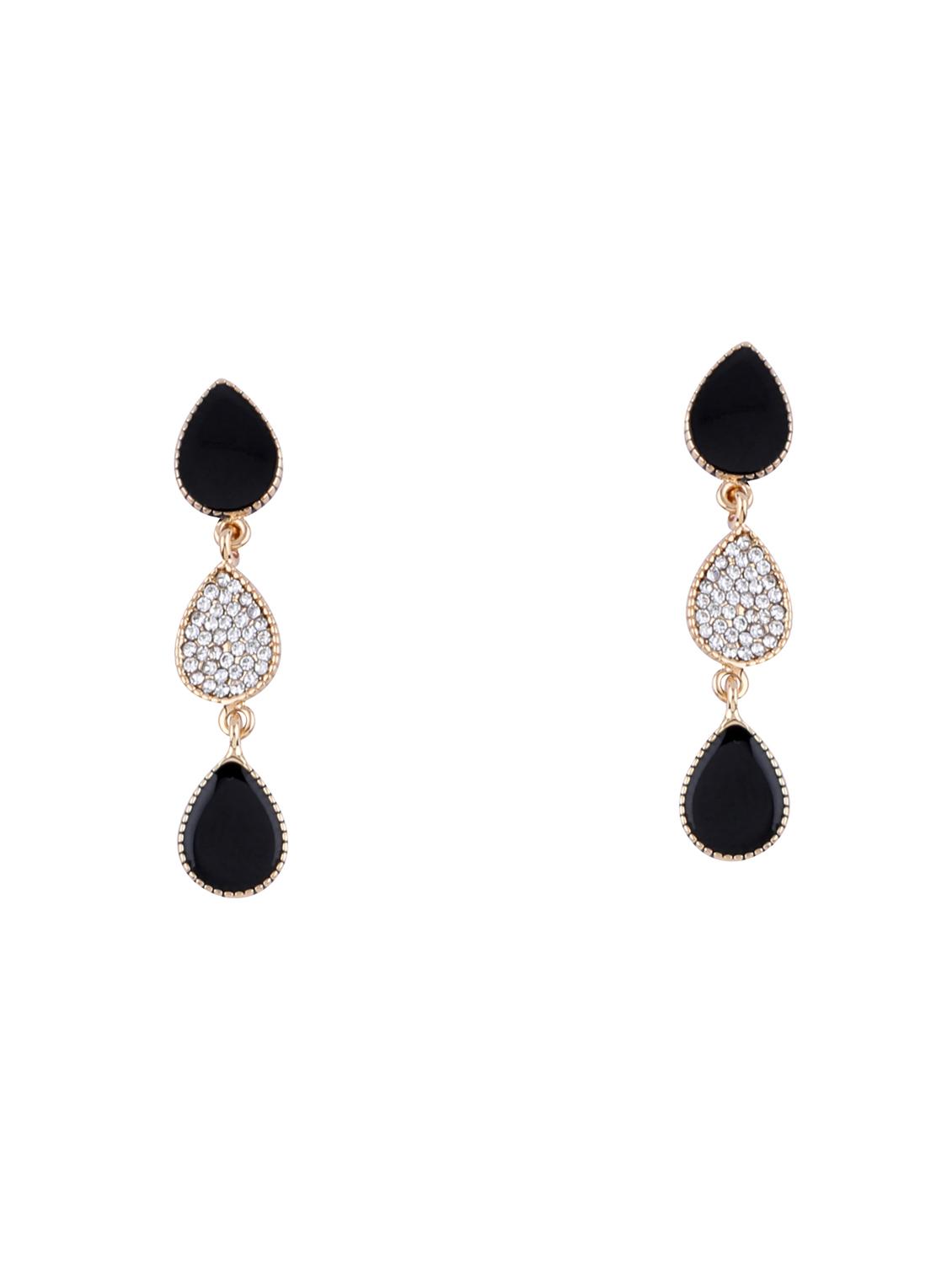 black metal drop earring - 17563873 - Zoom Image - 2
