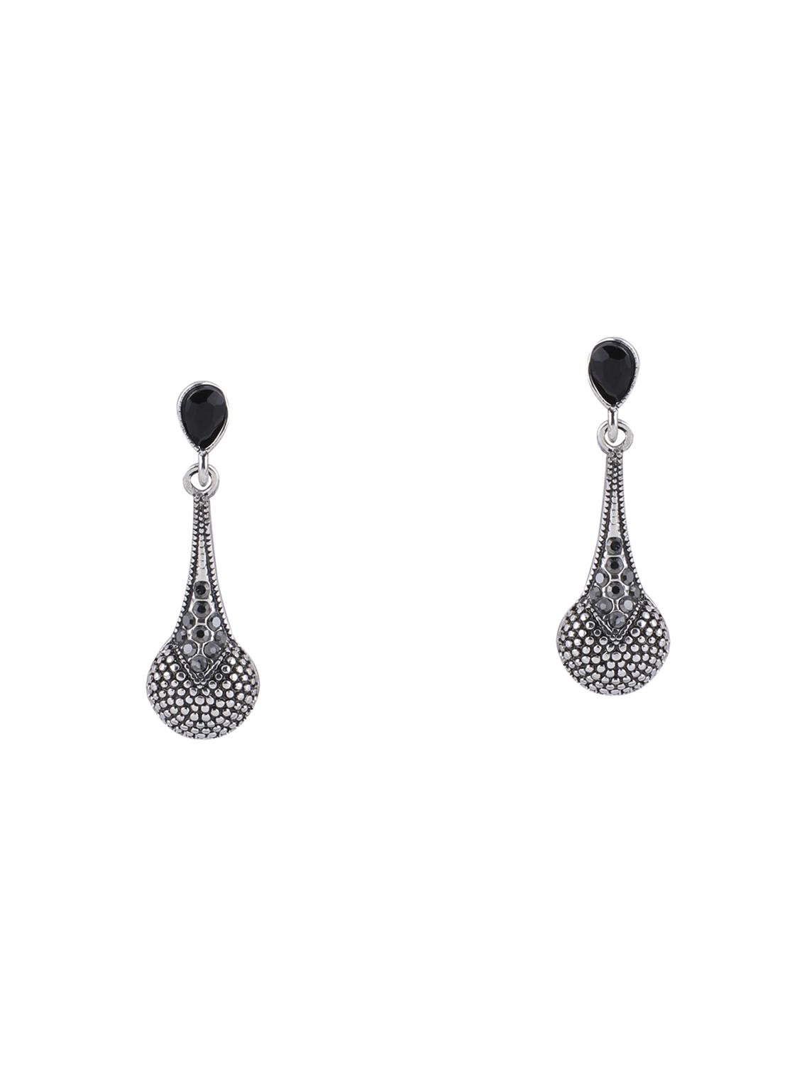 black metal drop earring - 17563896 - Zoom Image - 2