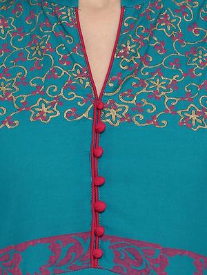 block print flared kurta - 17564502 - Standard Image - 4