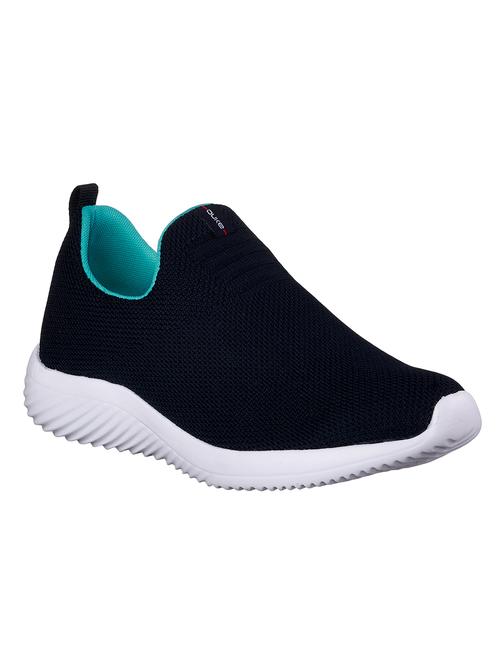 navy fabric slip on sports shoes - 17564509 - Standard Image - 1