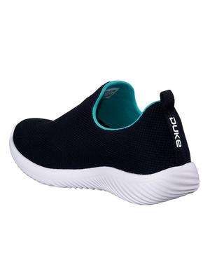 navy fabric slip on sports shoes - 17564509 - Standard Image - 3