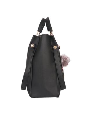 black leatherette (pu) regular handbag - 17565008 - Standard Image - 5