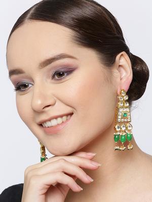 green copper drop earring - 17565064 - Standard Image - 6
