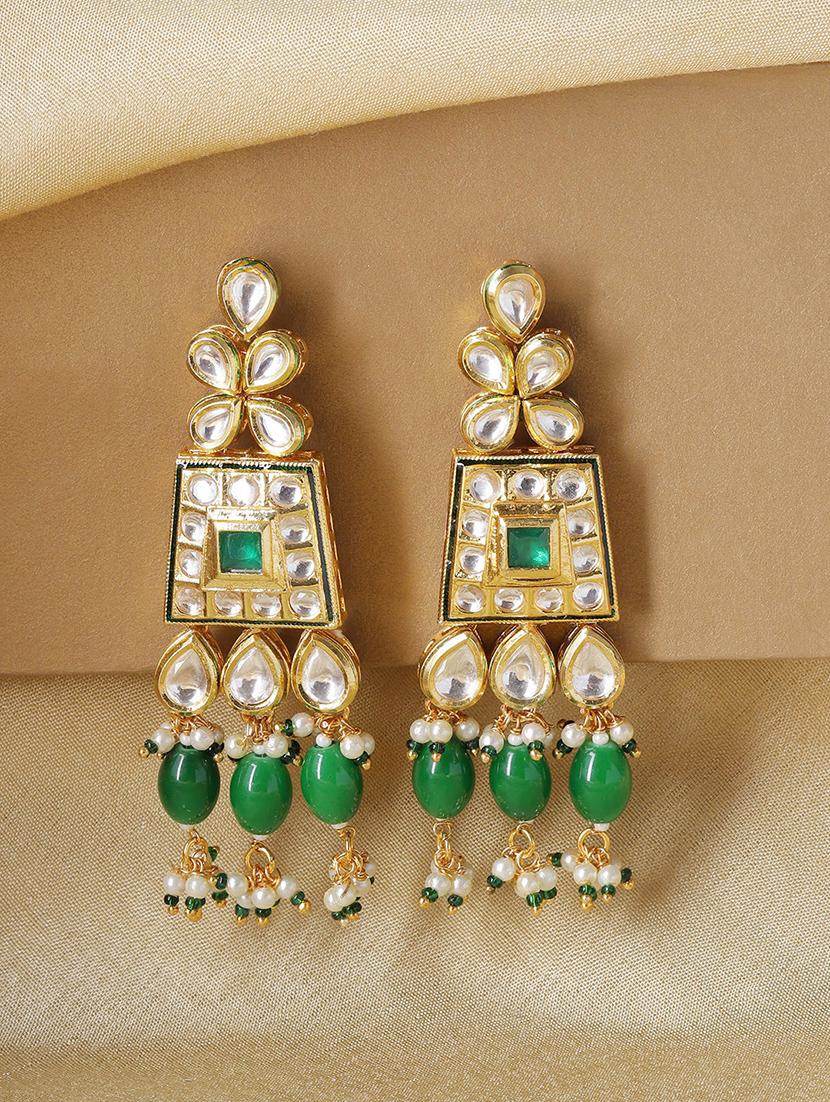 green copper drop earring - 17565064 - Zoom Image - 3
