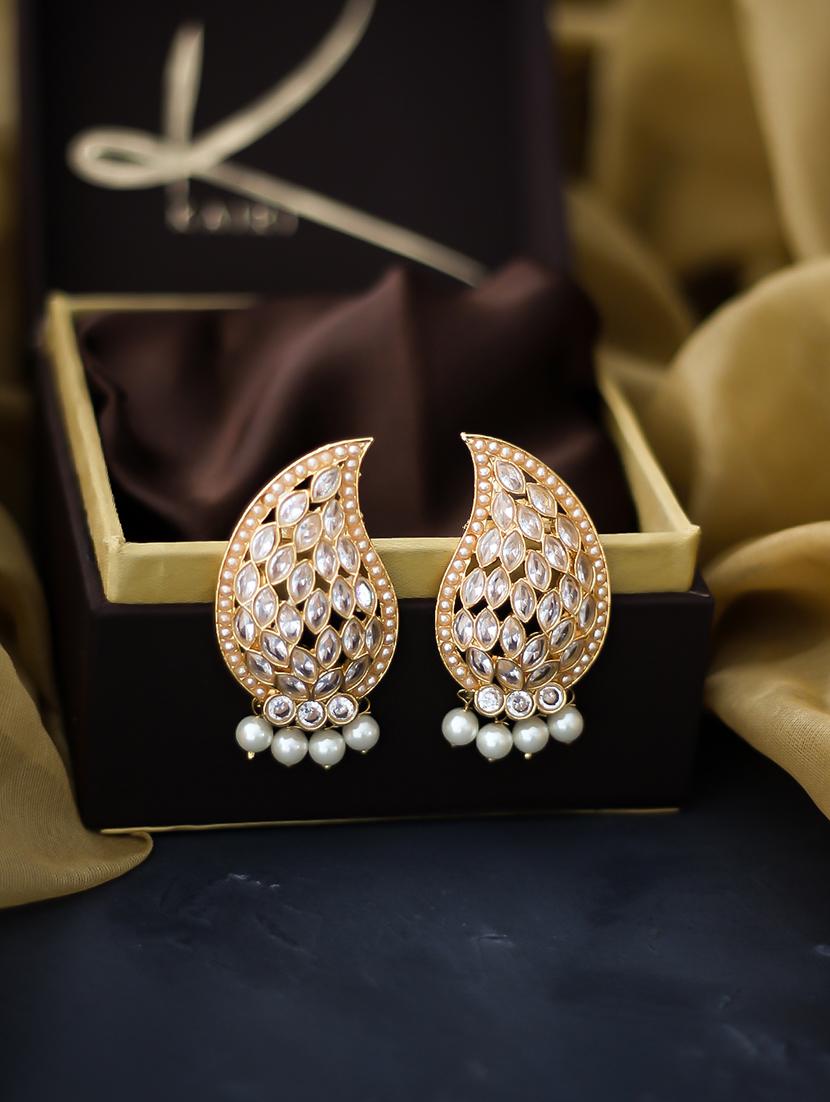 gold copper drop earring - 17565068 - Zoom Image - 1