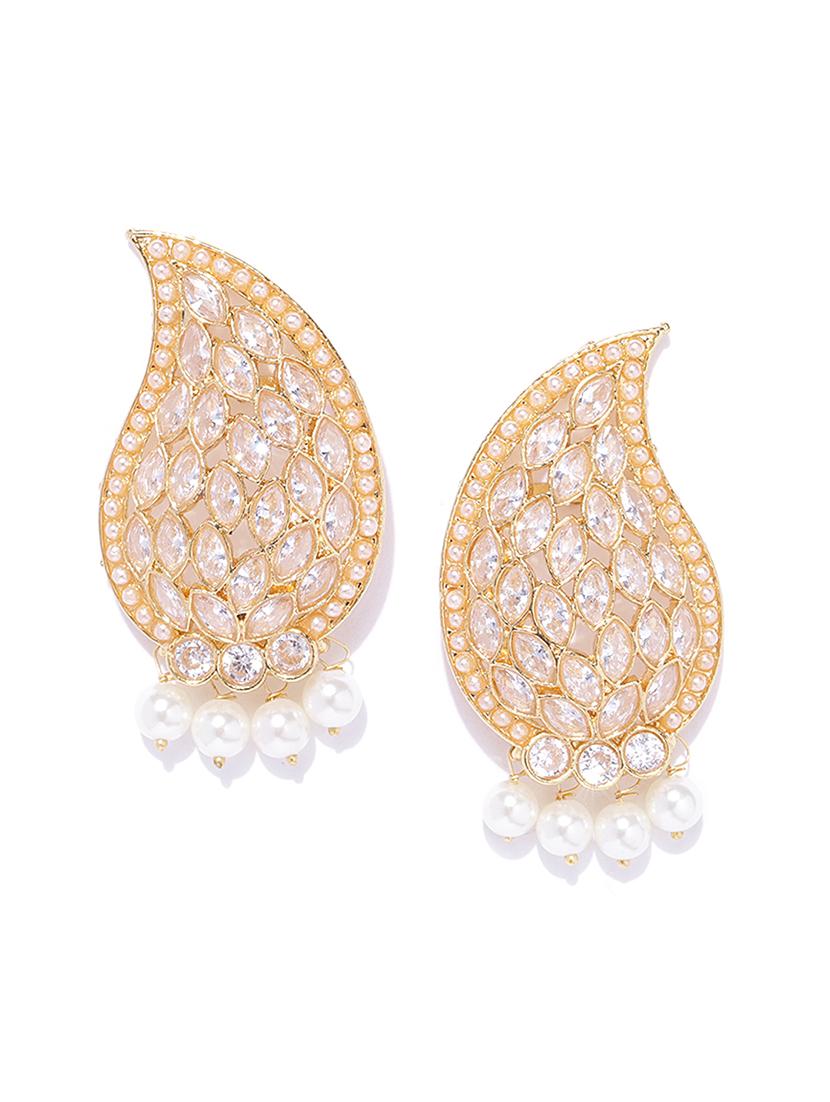 gold copper drop earring - 17565068 - Zoom Image - 3