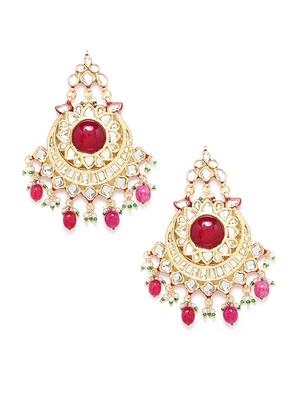 red copper chandballi earring - 17565079 - Standard Image - 3
