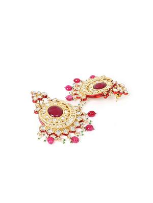 red copper chandballi earring - 17565079 - Standard Image - 4