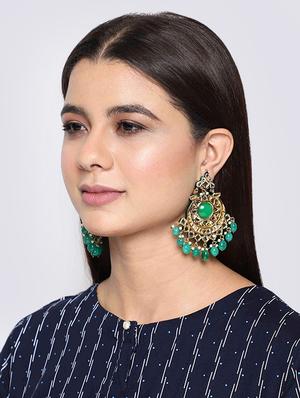 green copper chandballi earring - 17565081 - Standard Image - 5