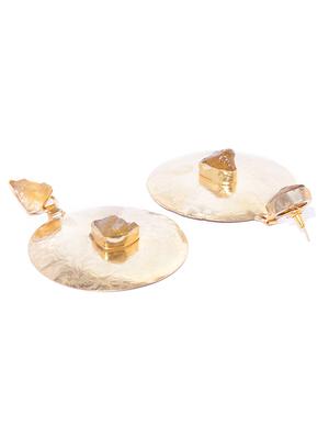brown brass chandballi earring - 17565089 - Standard Image - 3