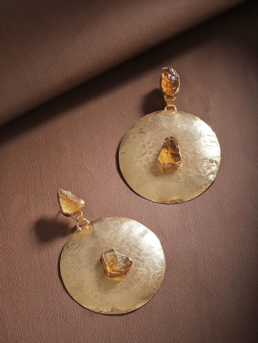 brown brass chandballi earring - 17565089 - Zoom Image - 1
