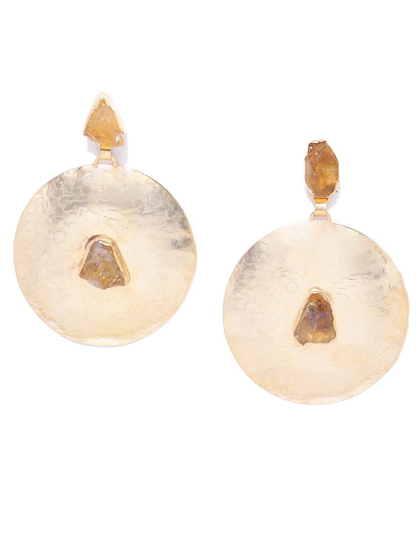 brown brass chandballi earring - 17565089 - Zoom Image - 2