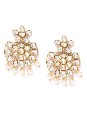 gold copper chandballi earring - 17565100 - Standard Image - 3