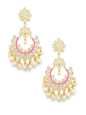 pink copper chandballi earring - 17565108 - Standard Image - 2