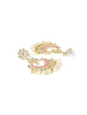 pink copper chandballi earring - 17565108 - Standard Image - 3