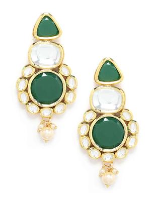 green copper drop earring - 17565113 - Standard Image - 2