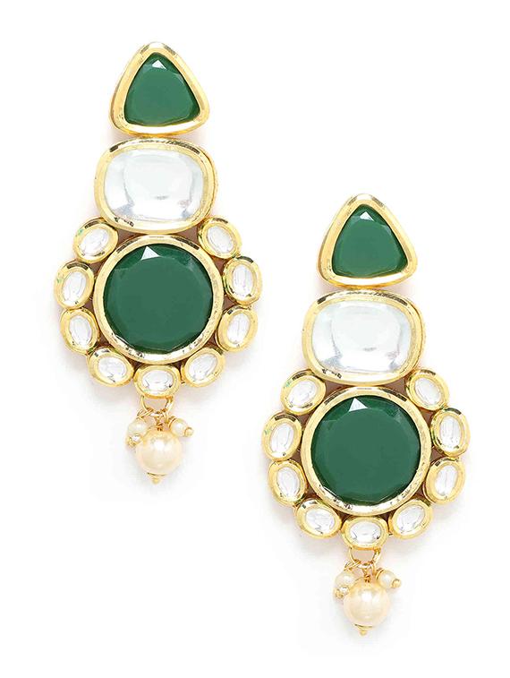 green copper drop earring - 17565113 - Zoom Image - 2