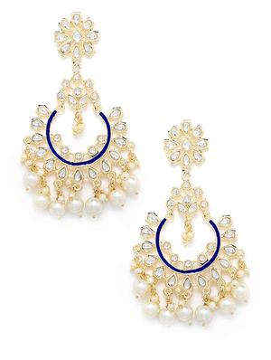 blue copper chandballi earring - 17565114 - Standard Image - 2