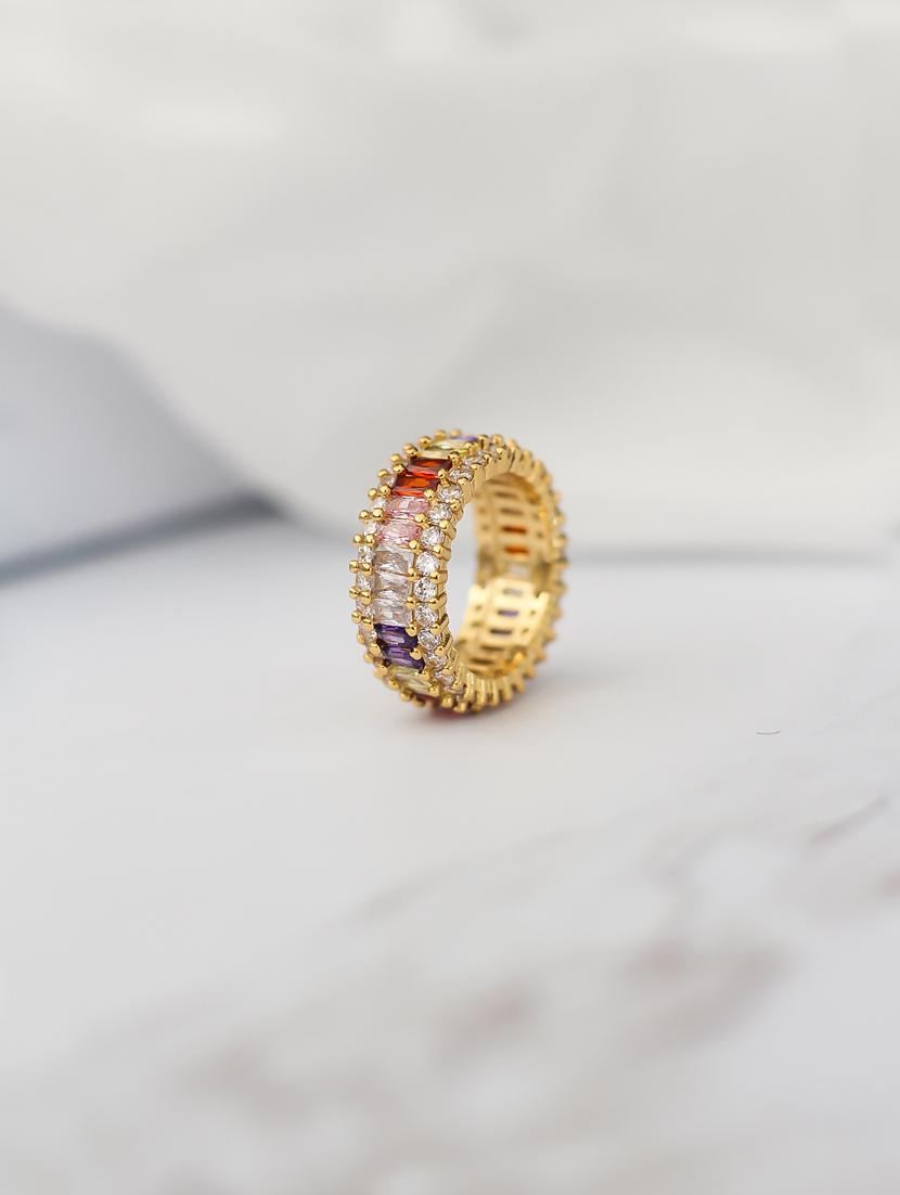 multi colored metal finger ring - 17565165 - Zoom Image - 2