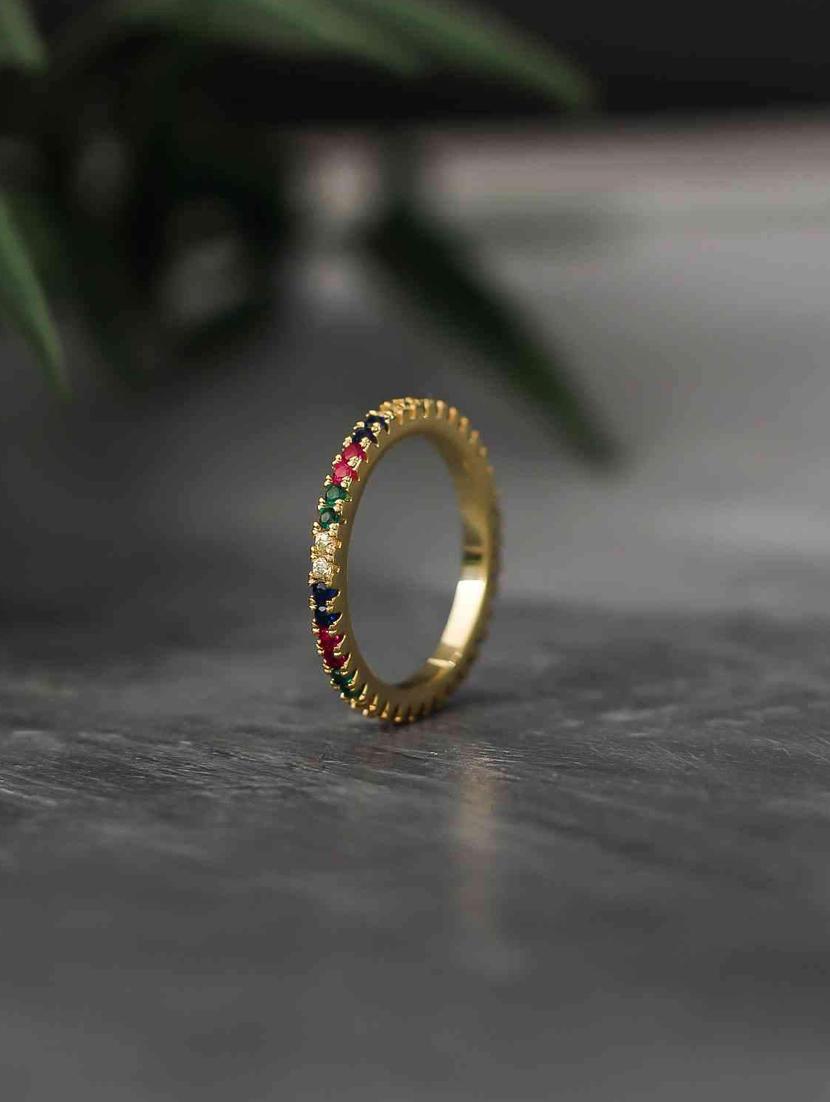 multi colored metal finger ring - 17565182 - Zoom Image - 1