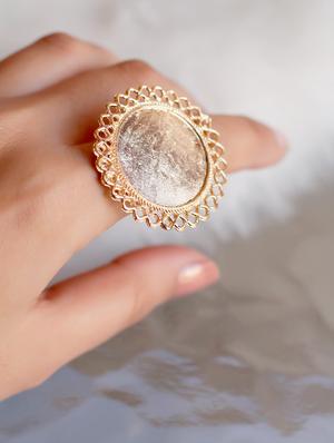 gold metal finger ring - 17565200 - Standard Image - 2