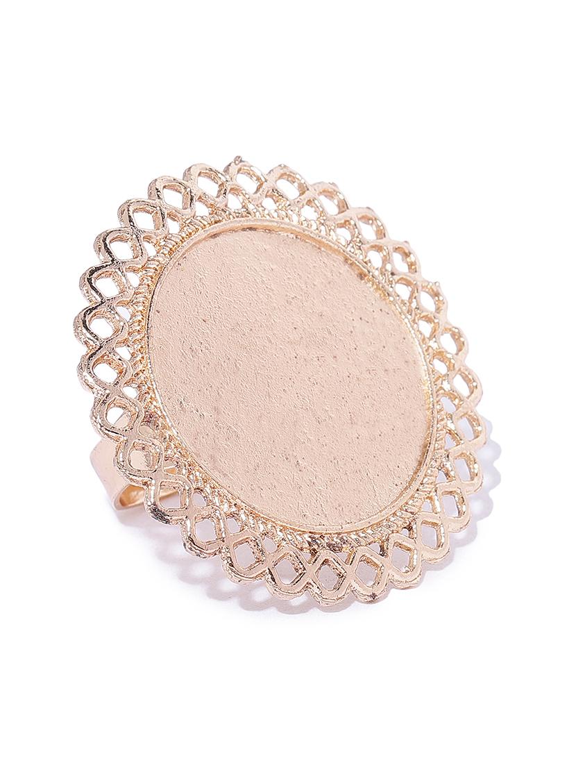 gold metal finger ring - 17565200 - Zoom Image - 3