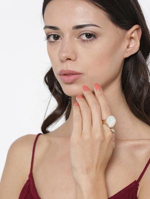 white metal finger ring - 17565204 - Standard Image - 6