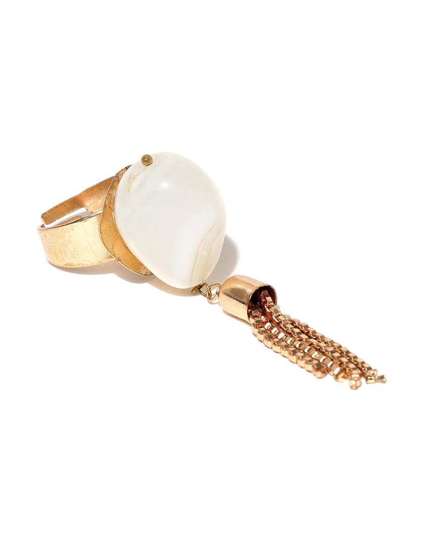white metal finger ring - 17565204 - Zoom Image - 3