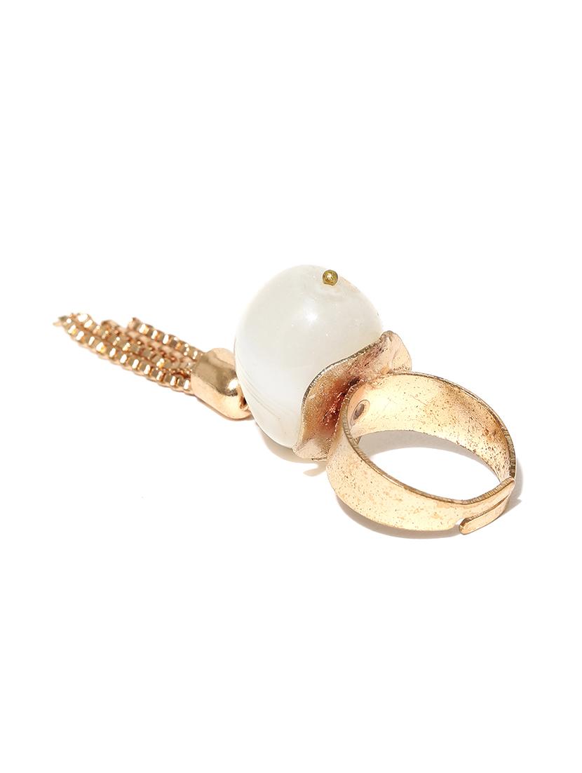 white metal finger ring - 17565204 - Zoom Image - 5