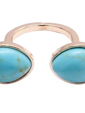 blue metal finger ring - 17565205 - Standard Image - 6