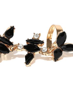 black metal finger ring - 17565206 - Standard Image - 3