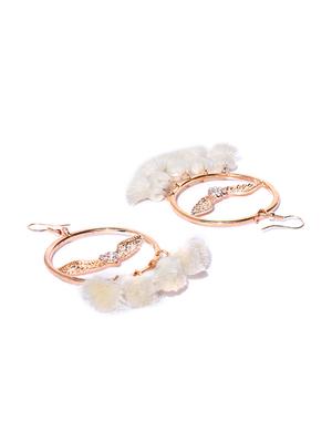 white metal hoop earring - 17565222 - Standard Image - 3